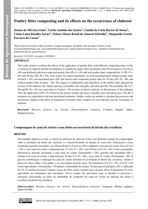 (PDF) Poultry litter composting and its effects on the occurrence of ...