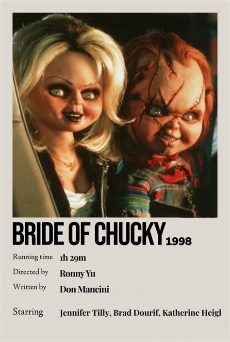 Bride of Chucky Polaroid poster | Bride of chucky, Movie poster wall ...