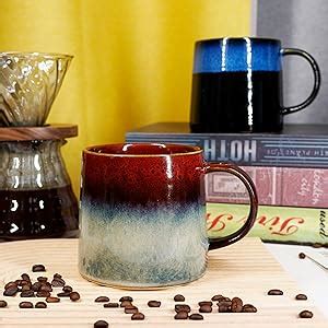 Amazon.com: Garnome Large Ceramic Coffee Mugs, 20 oz Handmade Pottery ...