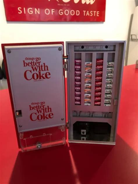 VINTAGE COCA-COLA VENDING Machine Bank Cc03223 Early Number Works With Lights $99.99 - PicClick