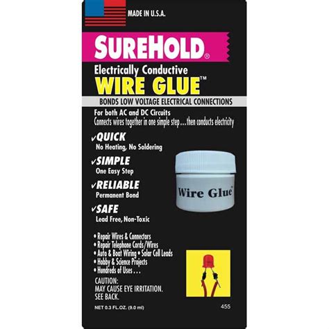 Surehold Wire Glue | Electrical connection, Wire, Glue