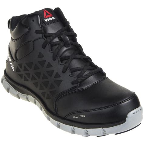 Reebok Shoes: RB4142 Sublite EH Steel Toe Men's Black Athletic Mid Shoes