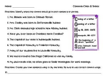 Commas & Compound Sentence Unit by Smiles in Second Grade | TpT