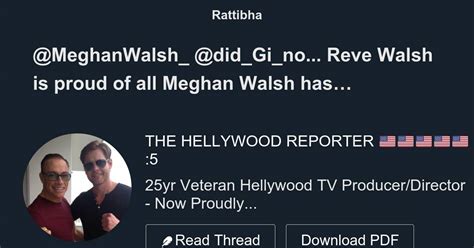 @MeghanWalsh_ @did_Gi_no... Reve Walsh is proud of all Meghan Walsh has accomplished, & what ...