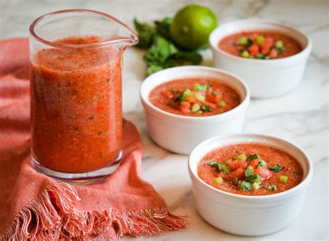 Watermelon Gazpacho - Once Upon a Chef