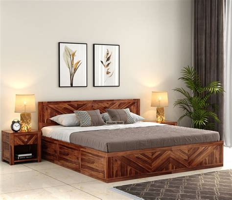 King Size Bed Design: 72+ Wooden King Size Bed Designs [2023] @WoodenStreet