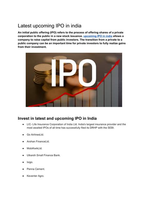 PPT - Latest upcoming IPO in india PowerPoint Presentation, free ...