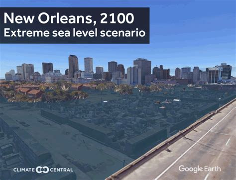 U.S. Cities At Risk from Sea Level Rise: Google Earth 3D Gifs | Surging Seas: Sea level rise ...