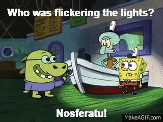 Spongebob - Nosferatu. on Make a GIF