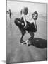 'Little Girls Playing Together on a Beach' Photographic Print - Lisa Larsen | AllPosters.com