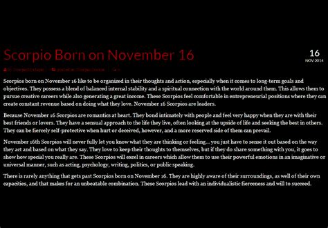 Scorpio Zodiac Personality Traits by Birthday | Scorpio Quotes