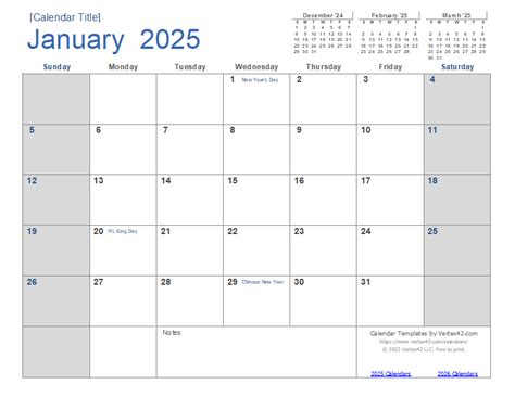 2025 Calendar Templates and Images