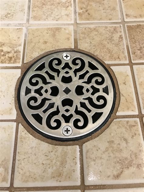 3.25 Inch Round Shower Drain Cover | Classic Scrolls No. 4 | Shower drain, Shower drain covers ...