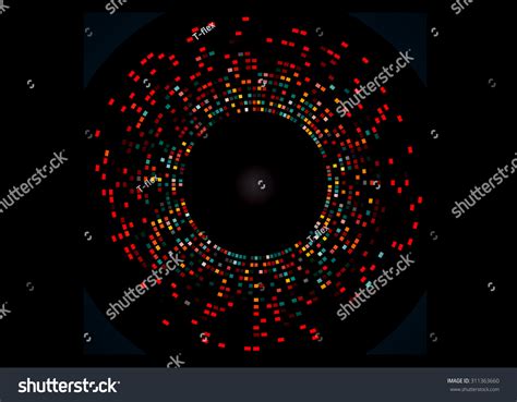 Abstract Example Dna Fingerprinting 10 Individuals Stock Vector ...