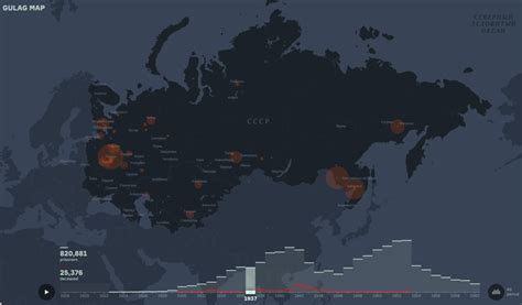 Gulag Map — Information is Beautiful Awards