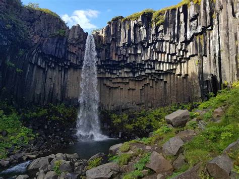 Iceland's Black Waterfall: Svartifoss Waterfall | Camping Iceland