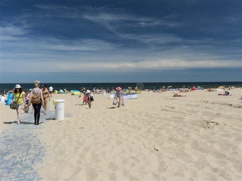 Beach in Gdansk editorial image. Image of tourist, sunbath - 48993775