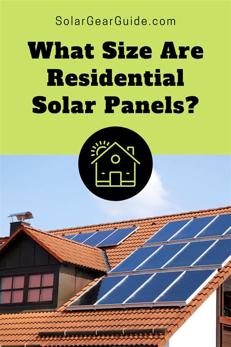 What Size Are Residential Solar Panels? | Residential solar, Solar panels, Residential solar panels