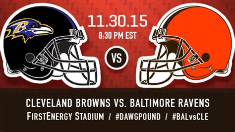 Gameday Info: Browns vs. Ravens