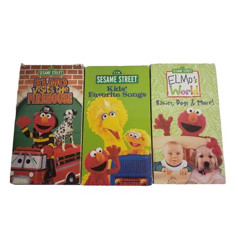 Sesame Street VHS Lot Elmo's World Kids Babies Dogs and - Etsy Israel