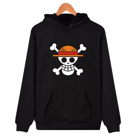 2018 anime One Piece Luffy streetwear Hoodie anime Harajuku cap hooded Sweatshirt mens Hoodies ...