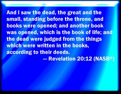 Bible Verse Powerpoint Slides for Revelation 20:12