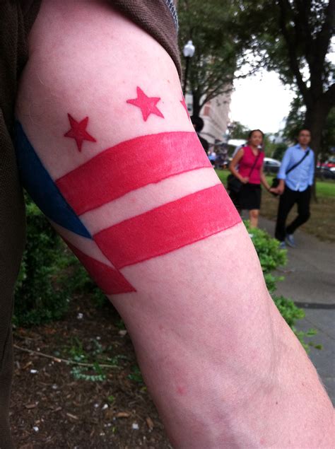Photos: DC Flag Tattoo Day! Go DC! #dcflagtattoo #dcvote | Flickr