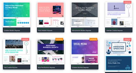 Keynote Presentation Templates - Venngage