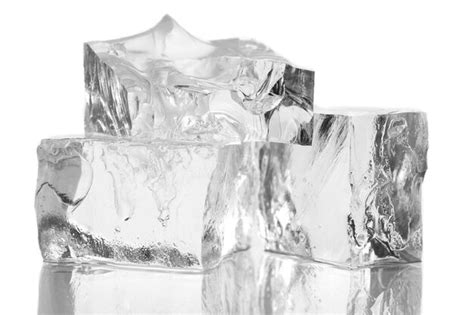 Premium Photo | Ice cubes isolated on white