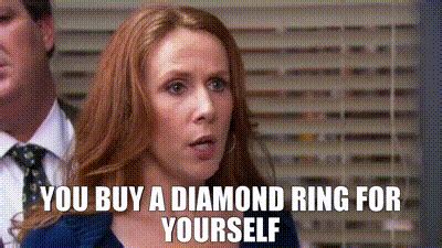 YARN | You buy a diamond ring for yourself | The Office (2005) - S09E10 Lice | Video clips by ...