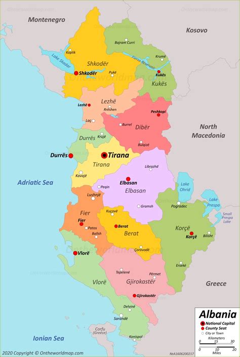 Albania Map | Detailed Maps of Republic of Albania