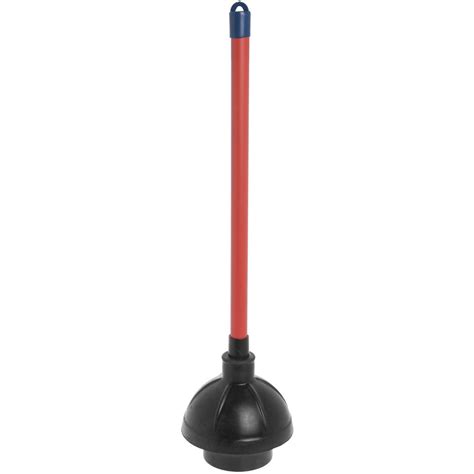 HUBERT® Black Rubber Industrial Toilet Plunger - 22-1/2"L