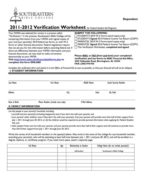 Fillable Online In this process, Southeastern Bible College will be Fax Email Print - pdfFiller