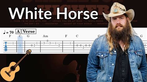 White Horse (Chris Stapleton) - Guitar Solo Tab Easy - YouTube