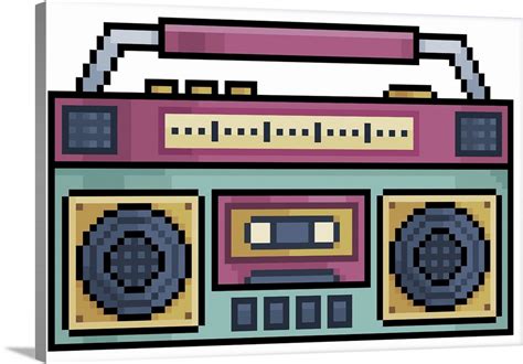 80s Pixel Radio Wall Art, Canvas Prints, Framed Prints, Wall Peels | Great Big Canvas