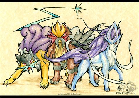 Legendary beasts by Shivita on DeviantArt