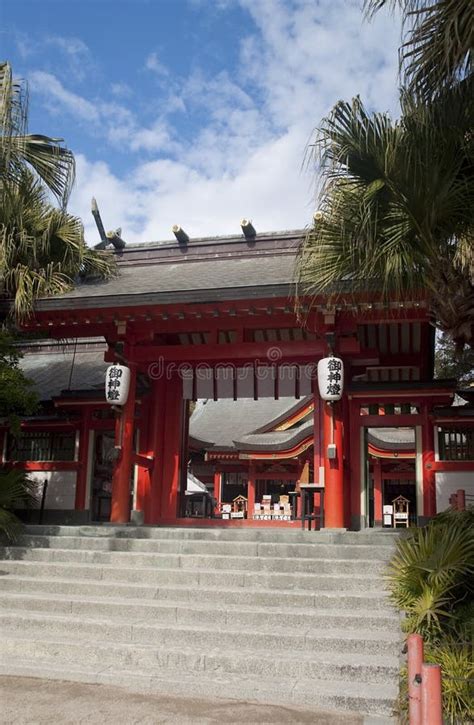 Aoshima Island Main Shrine Entrance Stock Photo - Image of tourism ...