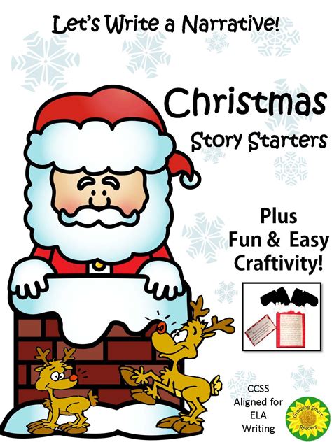 Christmas Story Starters & Craftivity | Writing prompts for kids, Story starters, A christmas story