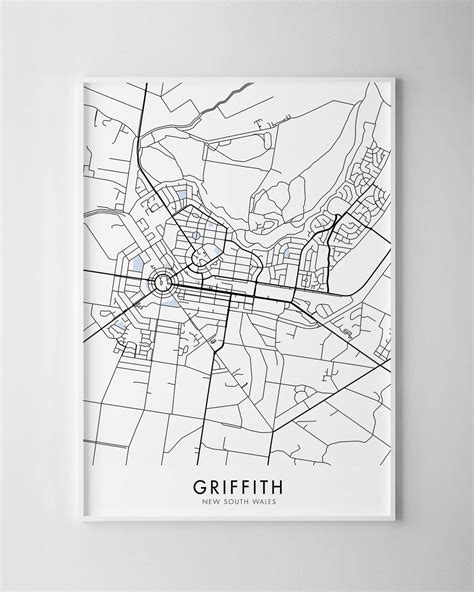 Griffith NSW Map Print - Chelsea Chelsea