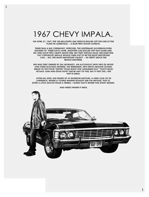 Dean and Impala - Supernatural Fan Art (37927176) - Fanpop