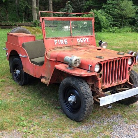 1943 WILLYS MB fire jeep for restoration military GPW - Classic Willys ...