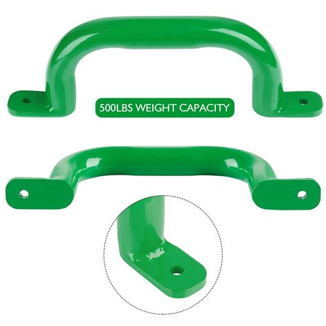 Buy Purife 10'' Metal Playground Safety Handles Green (Pair-500LBS ...