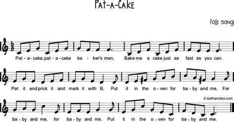 Pat-a-Cake - Beth's Notes