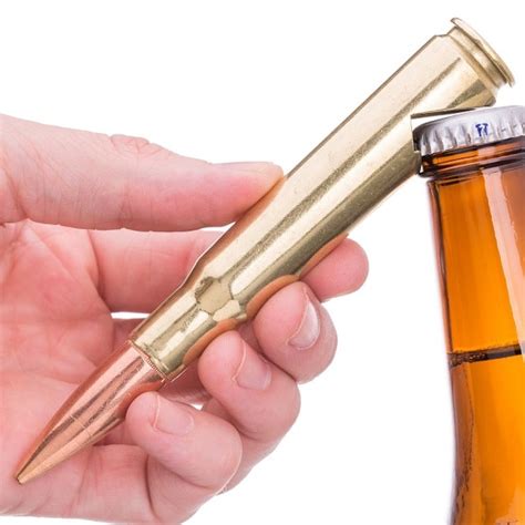 Personalized 50 Caliber Bullet Bottle Opener - The Man Registry