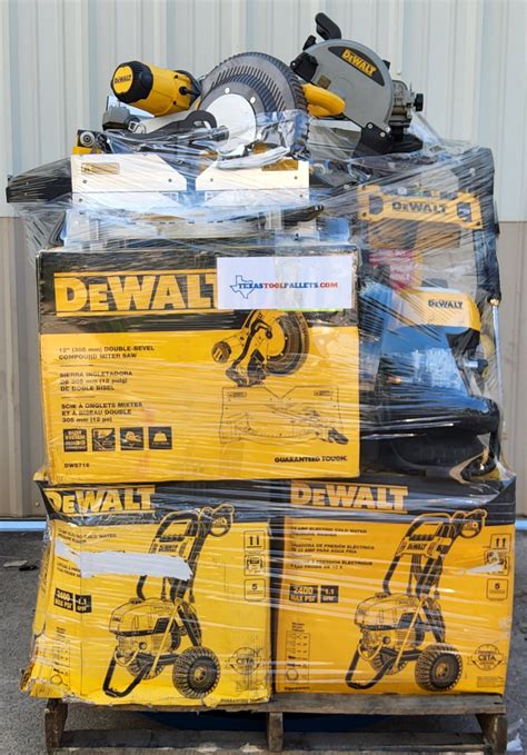 DEWALT TOOL PALLET - LOT ID: 082501 - Untested Customer Returns - Texas Tool Pallets