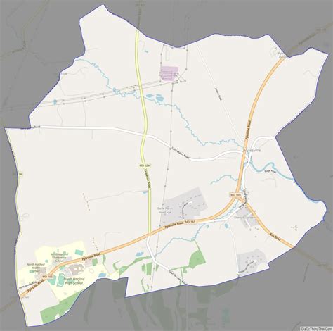 Map of Pylesville CDP