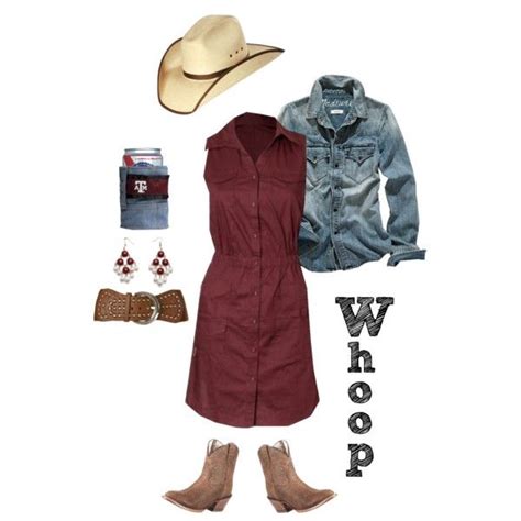 This #western themed outfit looks good and it's functional. The ankle boots aren't too hot in ...