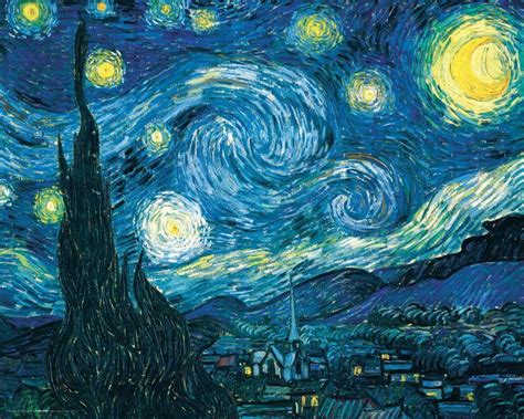 Amazon.com: Vincent Van Gogh Starry Night Night Decorative Fine Art Poster Print, Unframed 16x20 ...