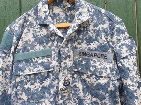 Republic of Singapore Navy badged pixelated shirt | GBF Militaria