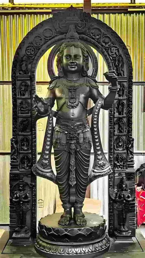 Why Ram Murti Is Black in Ayodhya, Who Made Ram Lalla Murti, Shyam Shila Stone, Material, Here ...